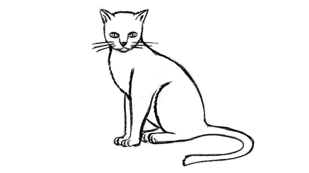 Katze Zeichnen Lernen übung Mit Einfachen Formen Video