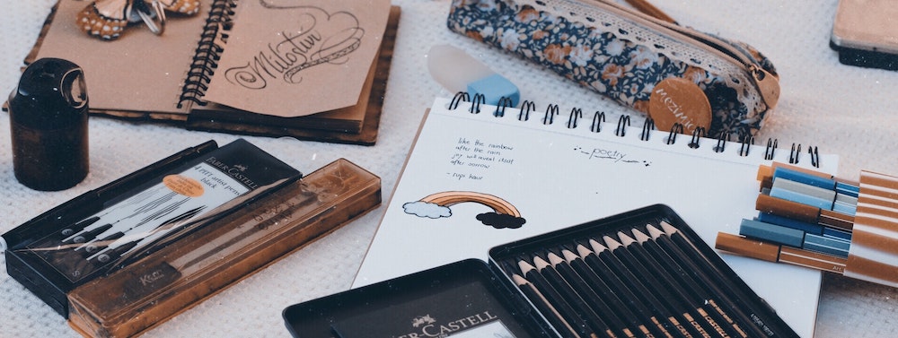 Nutze verschiedene Skizzenbücher