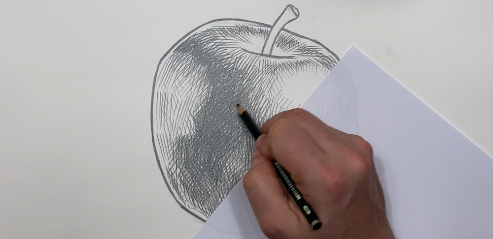 How to Draw An Apple in Pencil | step by step how to use pencil strokes |  Artist : Supriyo - YouTube