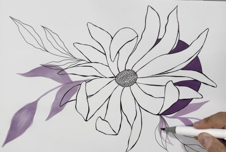  Blume Zeichnen Komplette Übung mit Video Motiv 