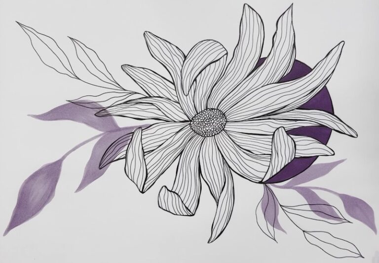 Blume Zeichnen Komplette Übung mit Video